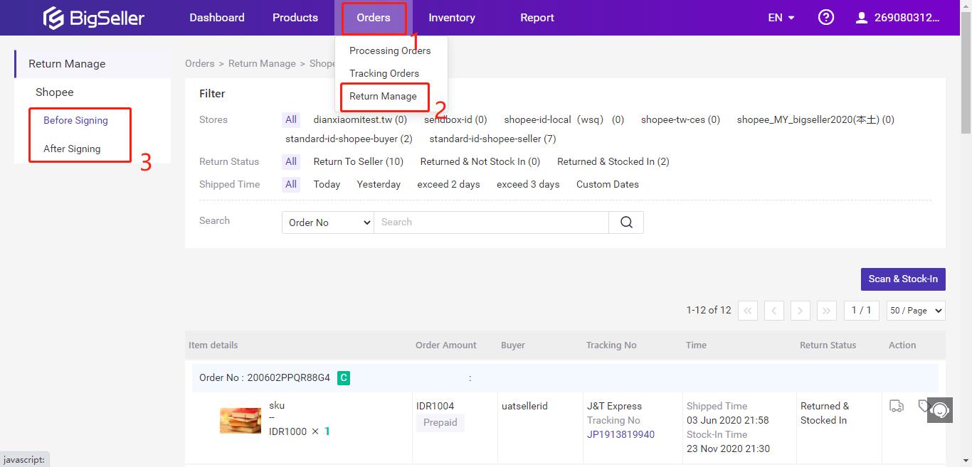 Shopee Order Package Tracking