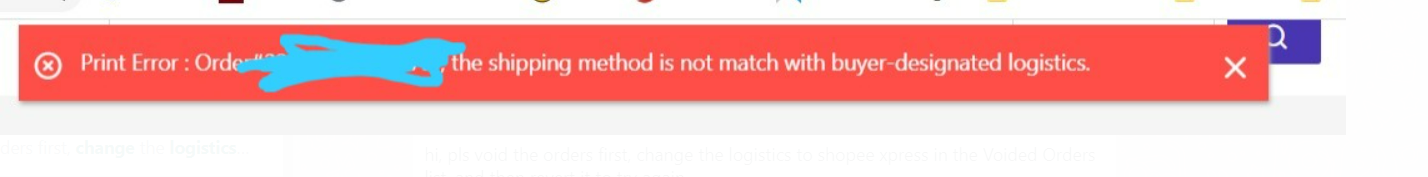 Print Error: Order#, the shipping method is not match with the buyer-designated logistics, daftar BigSeller secara percuma, erp percuma free, malaysia, kedai online, shopee, lazada, tiktokshop, sistem erp, erp, boost sales, ecommerce, bigseller, erp percuma senang mudah, easy free erp, shopee store, kedai shopee, online business